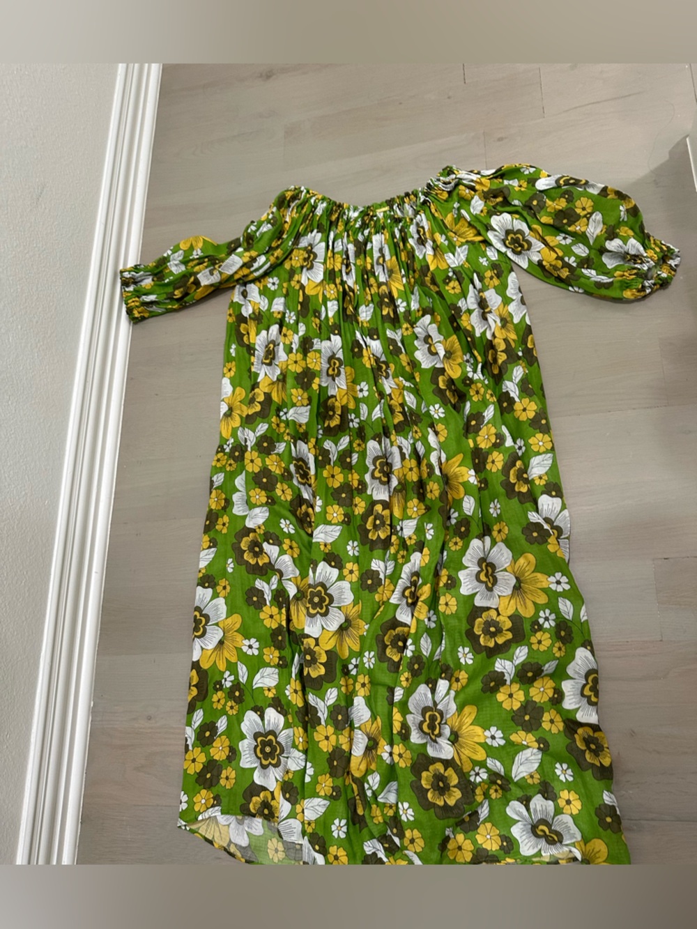 Dodo Bar Or Green Floral Maxi Dress